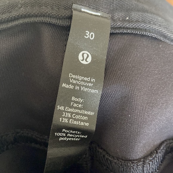 Lululemon Men’s Slim Fit Black Pants - Picture 3 of 4
